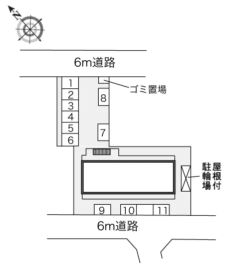 ★手数料０円★堺市北区中百舌鳥町　月極駐車場（LP）